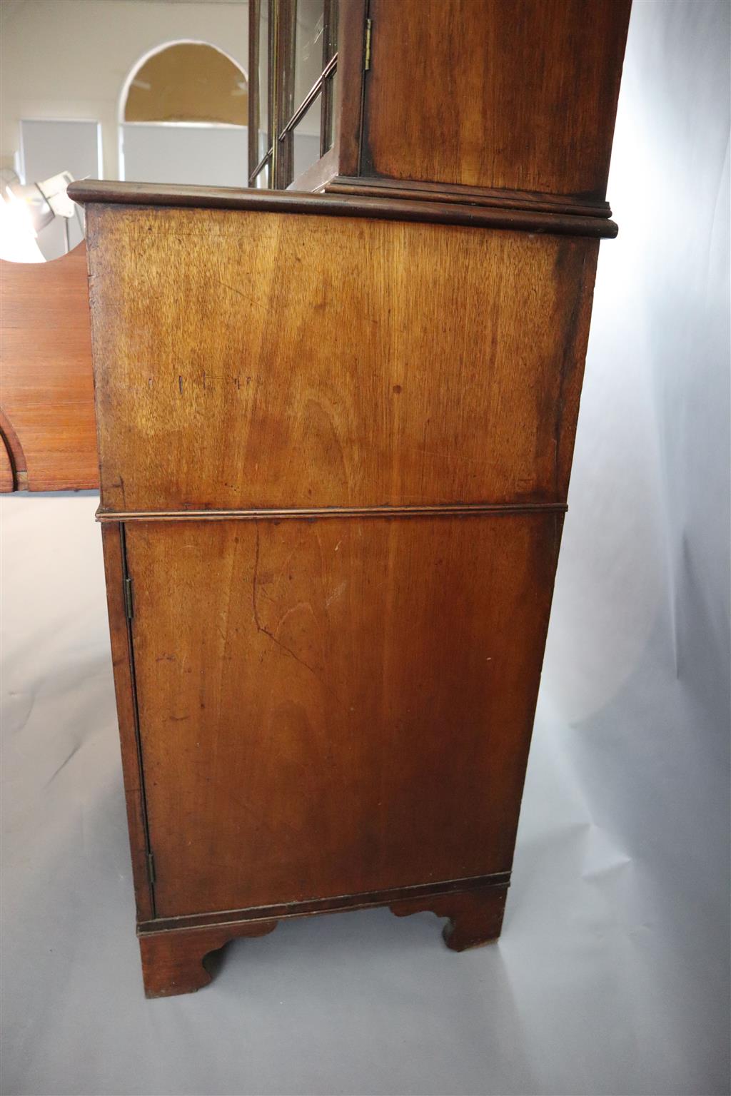 A late George III mahogany secretaire bookcase W. 3ft 9in. H. 7ft 5in. D. 1ft 9.5in.